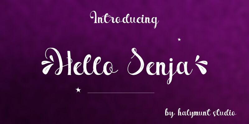 Hello Senja Carattere