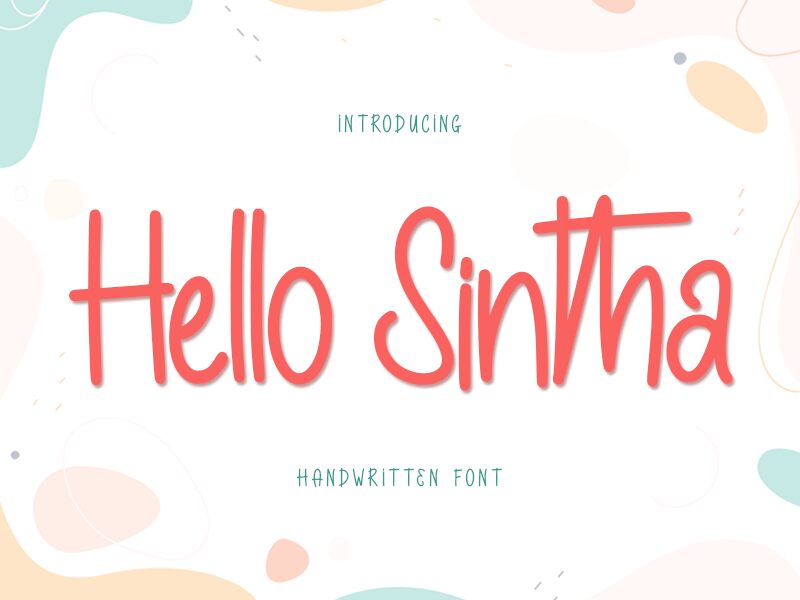 Hello Sintha Schriftart