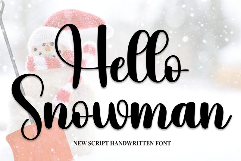 Hello Snowman Czcionka
