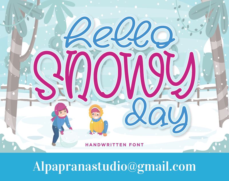 Hello Snowy Schriftart