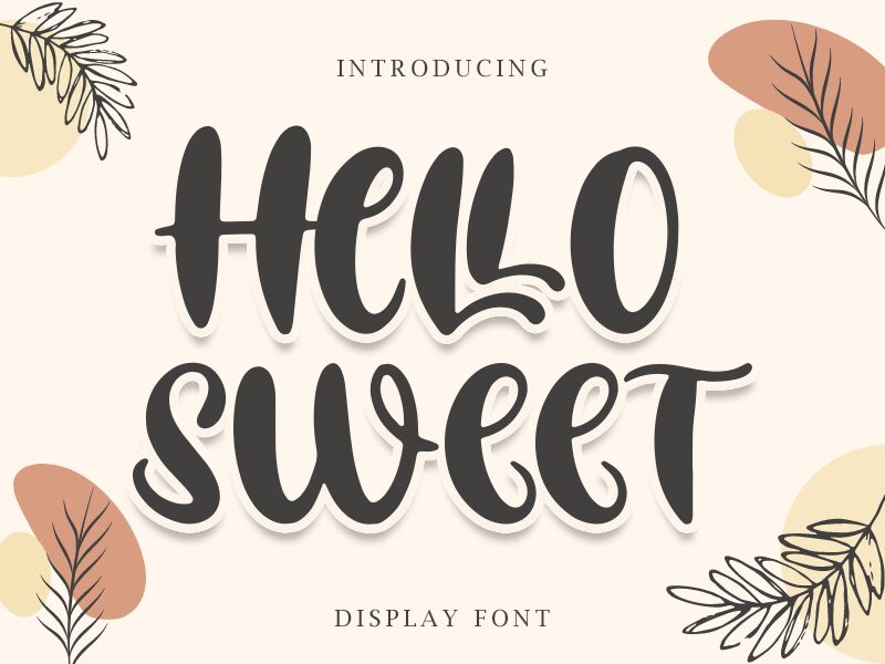 Hello Sweet Schriftart