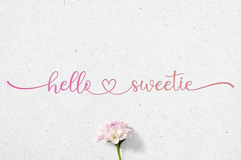 Hello Sweetie Czcionka