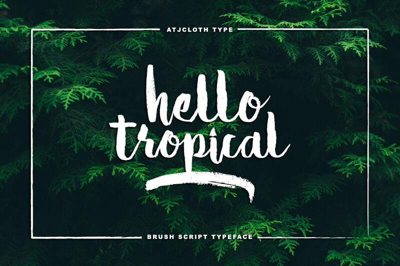 Hello Tropical Schriftart