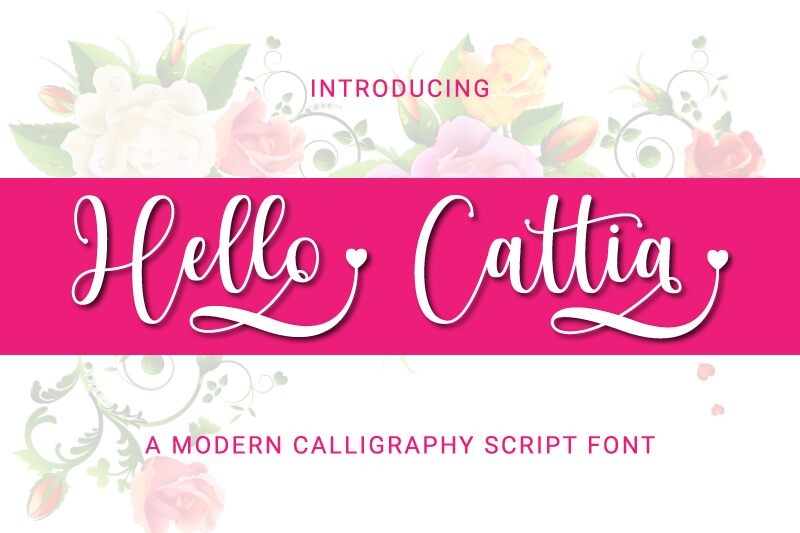 Hello Cattia Schriftart