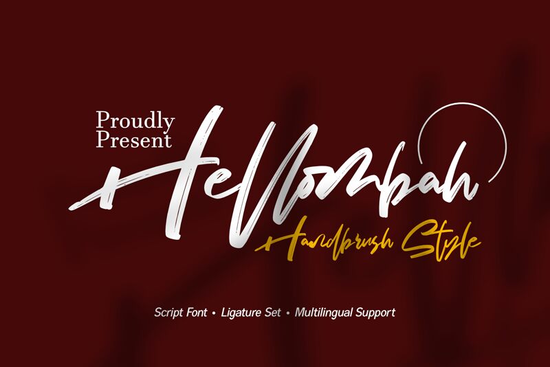 Hellombah Schriftart