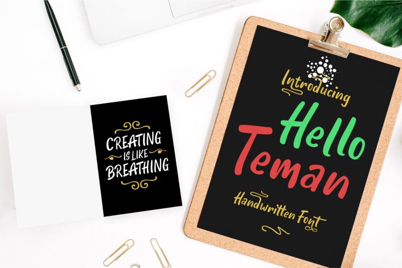 Hello Teman Schriftart