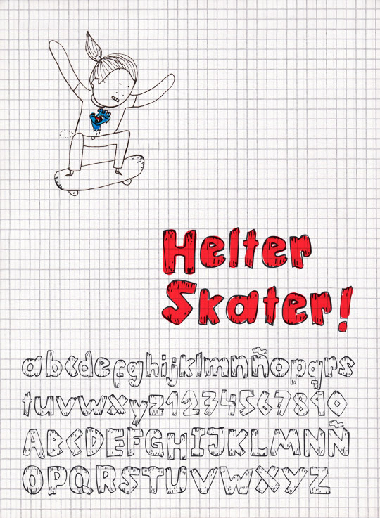 Helter Skater Czcionka