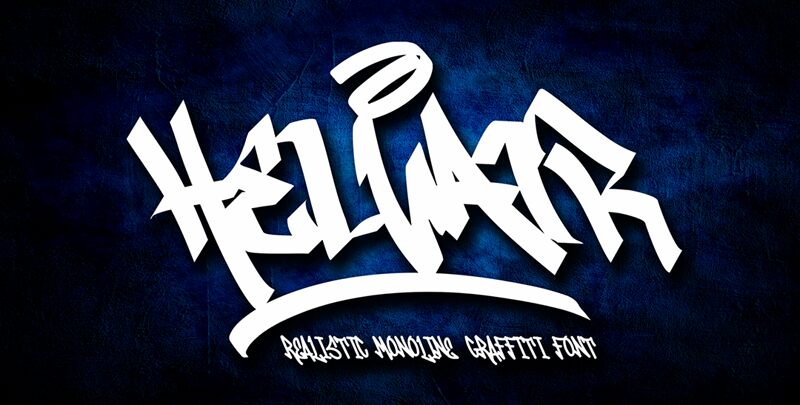 Helvair Graffiti Czcionka