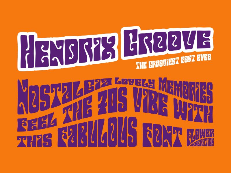 Hendrix Groove Schriftart