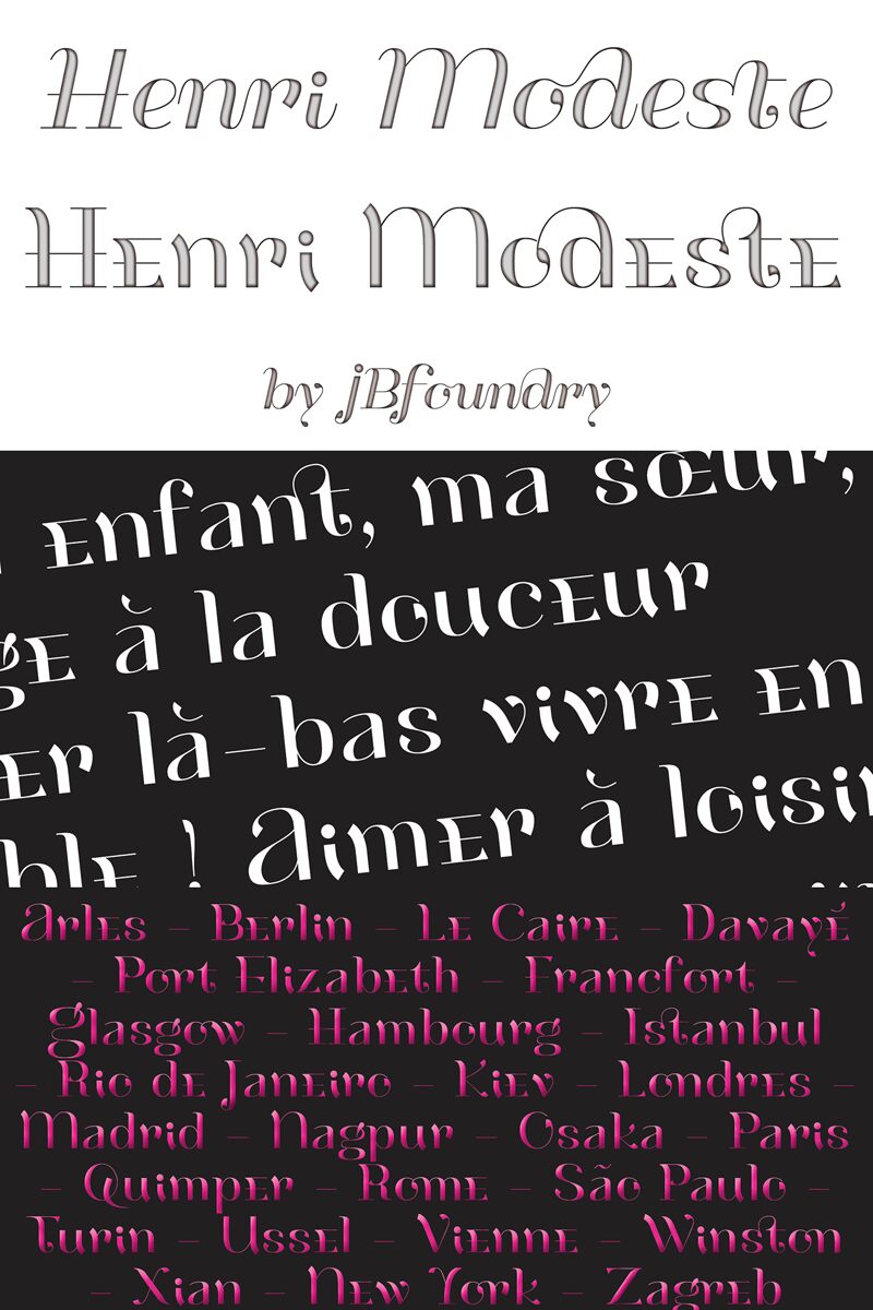 HenriModeste Czcionka