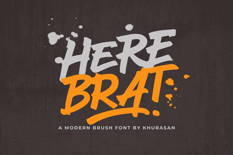 Here Brat Schriftart