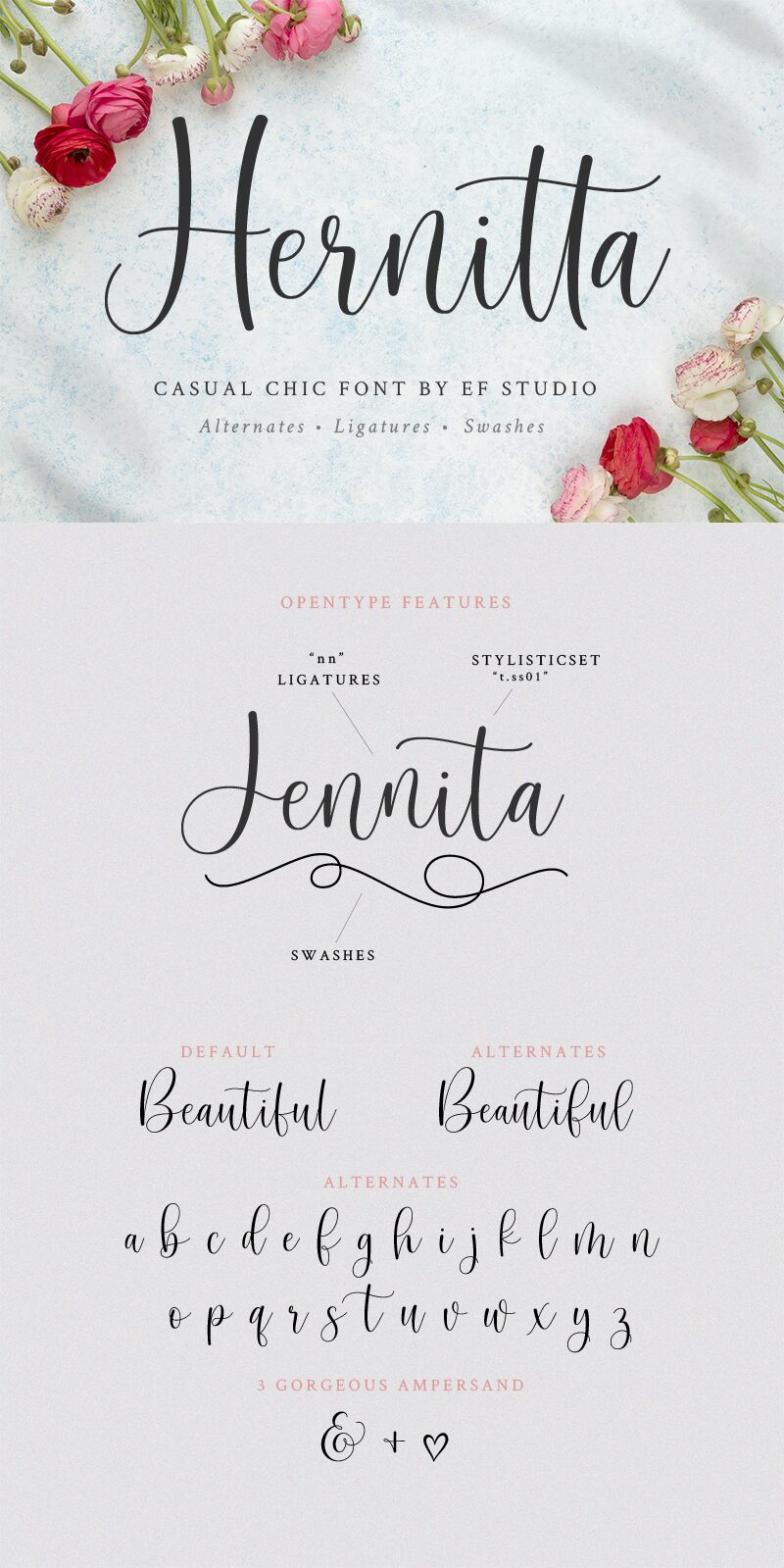 Hernitta Schriftart