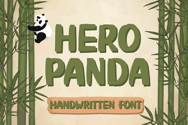 Hero Panda Schriftart