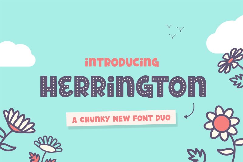 Herrington Font - Spotty Czcionka