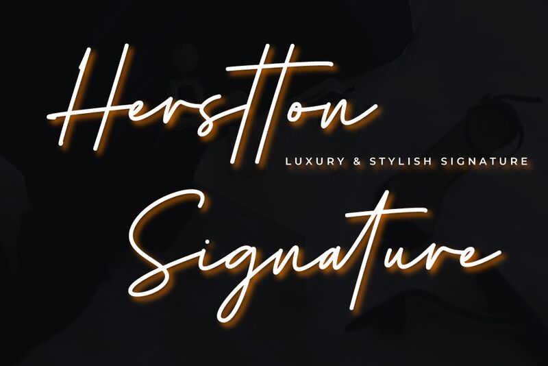 Herstton Signature Schriftart