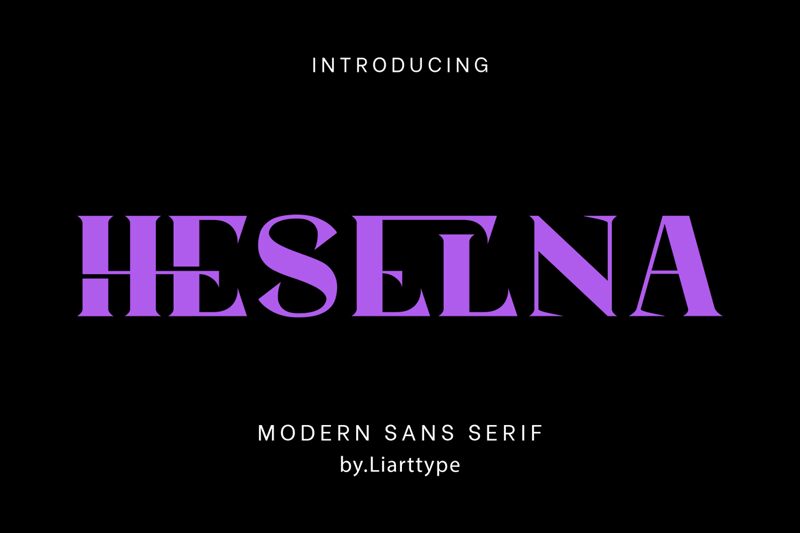 Heselna Schriftart
