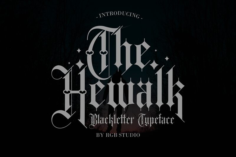 Hewalk Schriftart