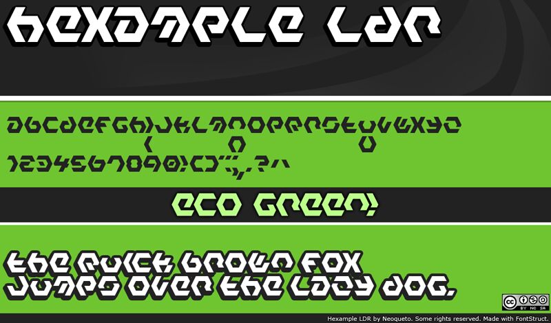 Hexample LDR Font