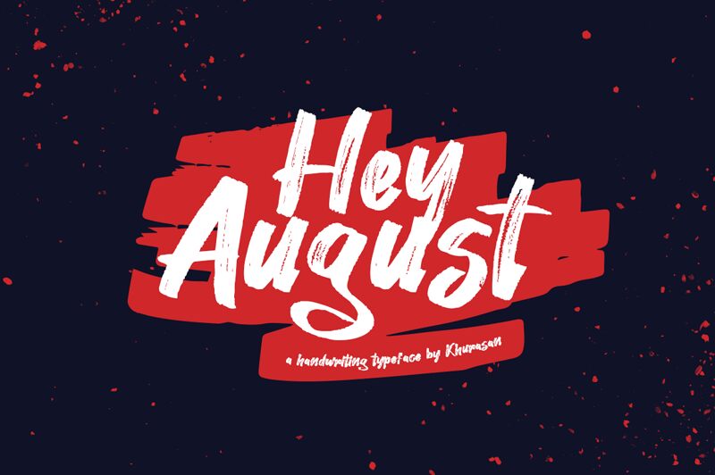 Hey August Schriftart