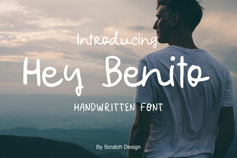 Hey Benito Schriftart