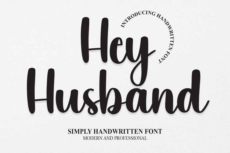 Hey Husband Schriftart
