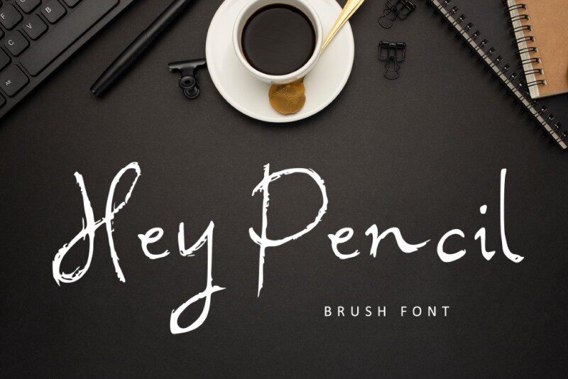 Hey Pencil Schriftart
