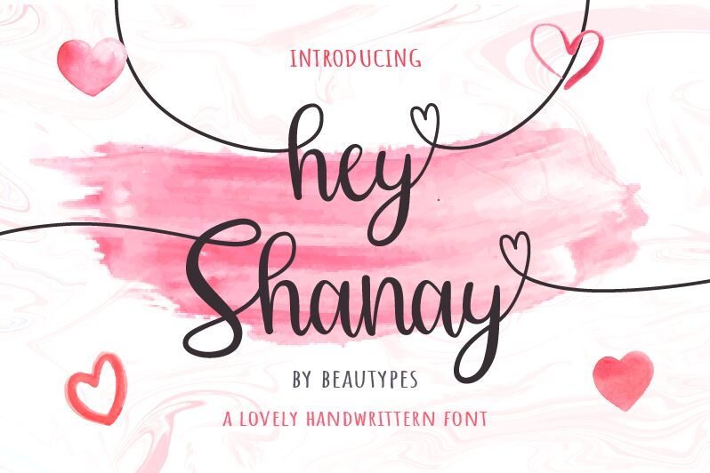 Hey Shanay Czcionka