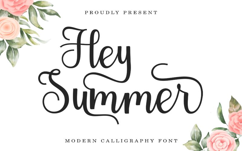 Hey Summer Schriftart