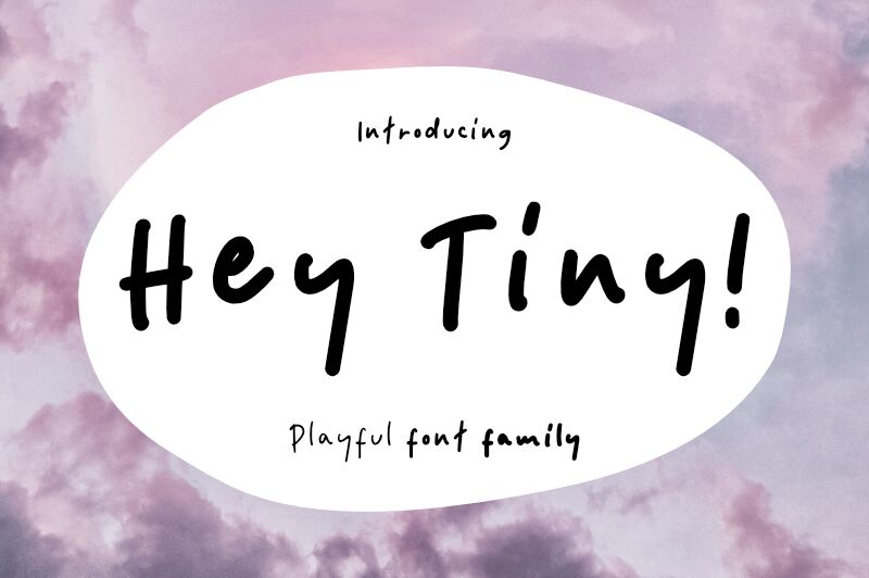 Hey Tiny Schriftart
