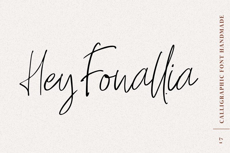 Hey Fonallia Schriftart