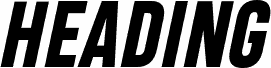 Heading Pro Trial ExtraBold Italic