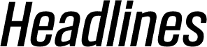 Headlines Medium Italic