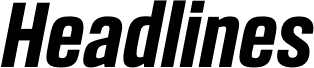Headlines Semi Bold Italic