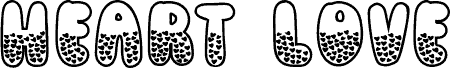 Heart Love 字体