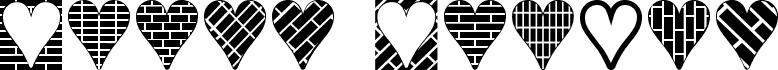 Preview of the Heart Things 3 font