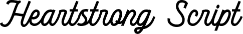 HeartstrongScript-Regular шрифт
