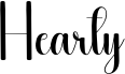 Preview of the Hearty font