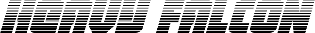 Heavy Falcon Gradient Italic