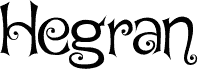 Preview of the Hegran Demo font