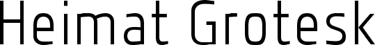 Heimat Grotesk DEMO