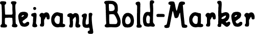 Heirany Bold-Marker