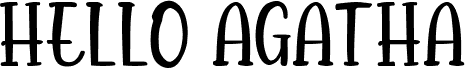 Hello Agatha Serif 字体