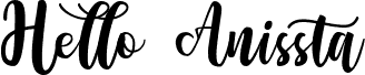 Hello Anissta Script