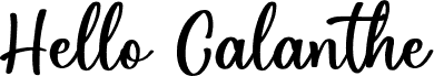 Hello Calanthe DEMO Regular