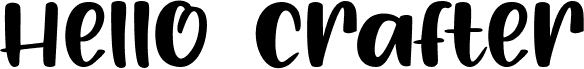 Hello Crafter - Personal Use
