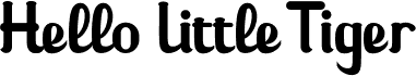 Hello Little Tiger