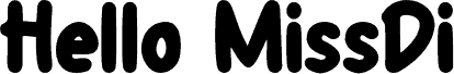 Hello MissDi шрифт