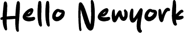 Hello Newyork font