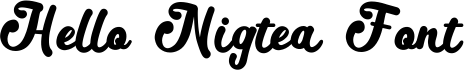 Hello Nigtea Font