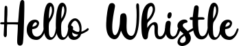 Hello Whistle